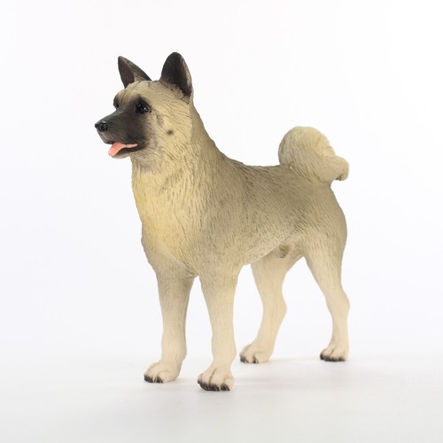 Akita figurine hand - hand, painted