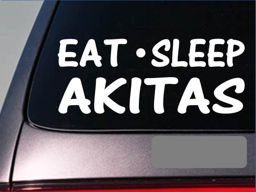 Eat sleep akitas sticker - akitas,