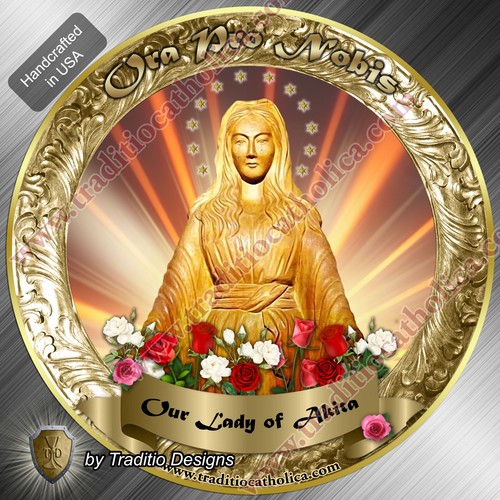 Our lady akita japan - japan, gold