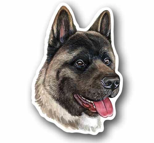 Akita dog tall sticker - akita,
