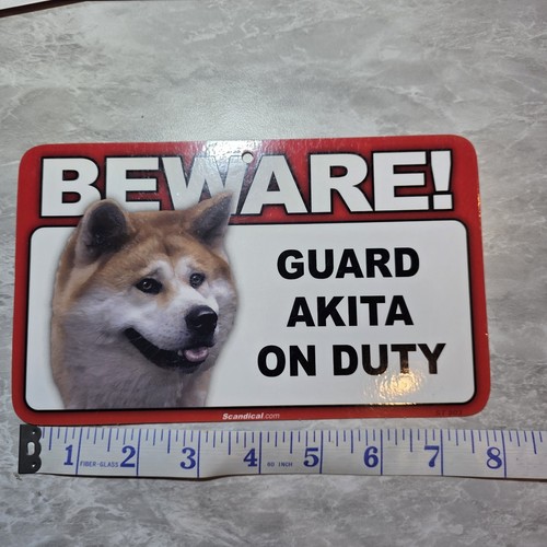 Beware guard akita duty - on, 5"