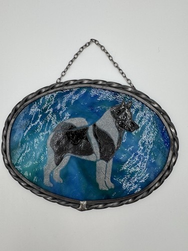 Beautiful stained glass oval - glass,